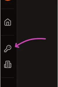 Arrow pointing to the API Keys icon.